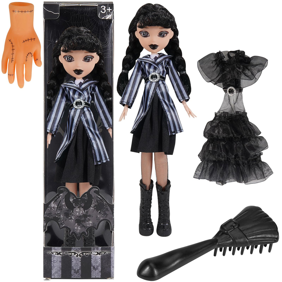 TTSUIMILESS 10-inch doll in academy uniform prompts imaginative play.