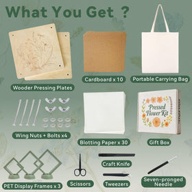 TTUGTTUG basswood plates provide sturdy, flat results for pristine pressed flowers.