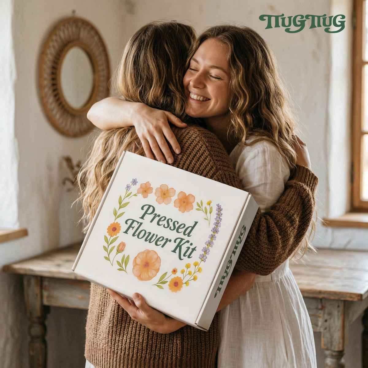 TTUGTTUG pressed flowers framed for home decor in ready-to-display setups.