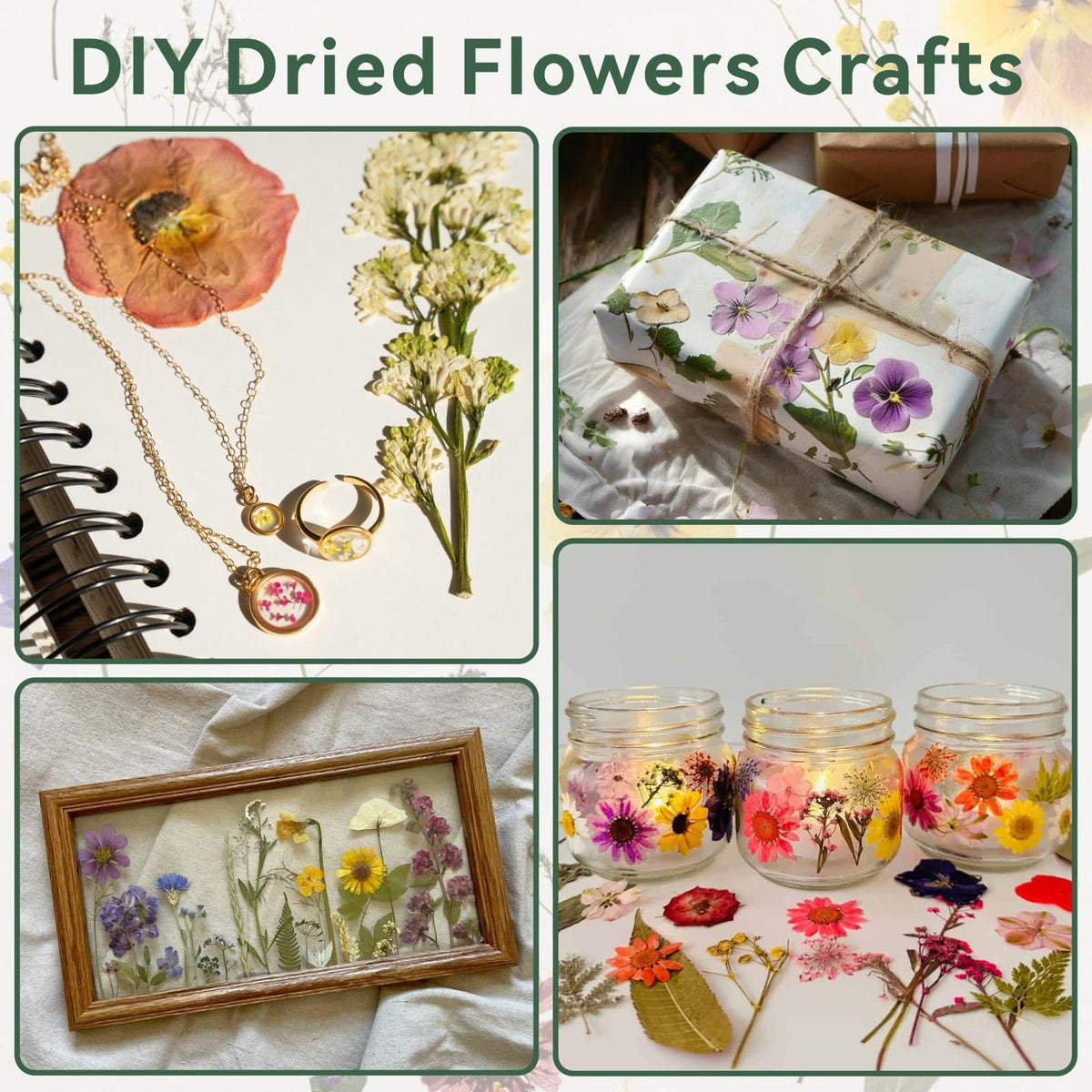 TTUGTTUG Instruction manual guiding beginners into pressed-flower crafts