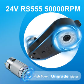 TUAGUI 24V motor gearbox with solder-free wiring connectors for easy setup