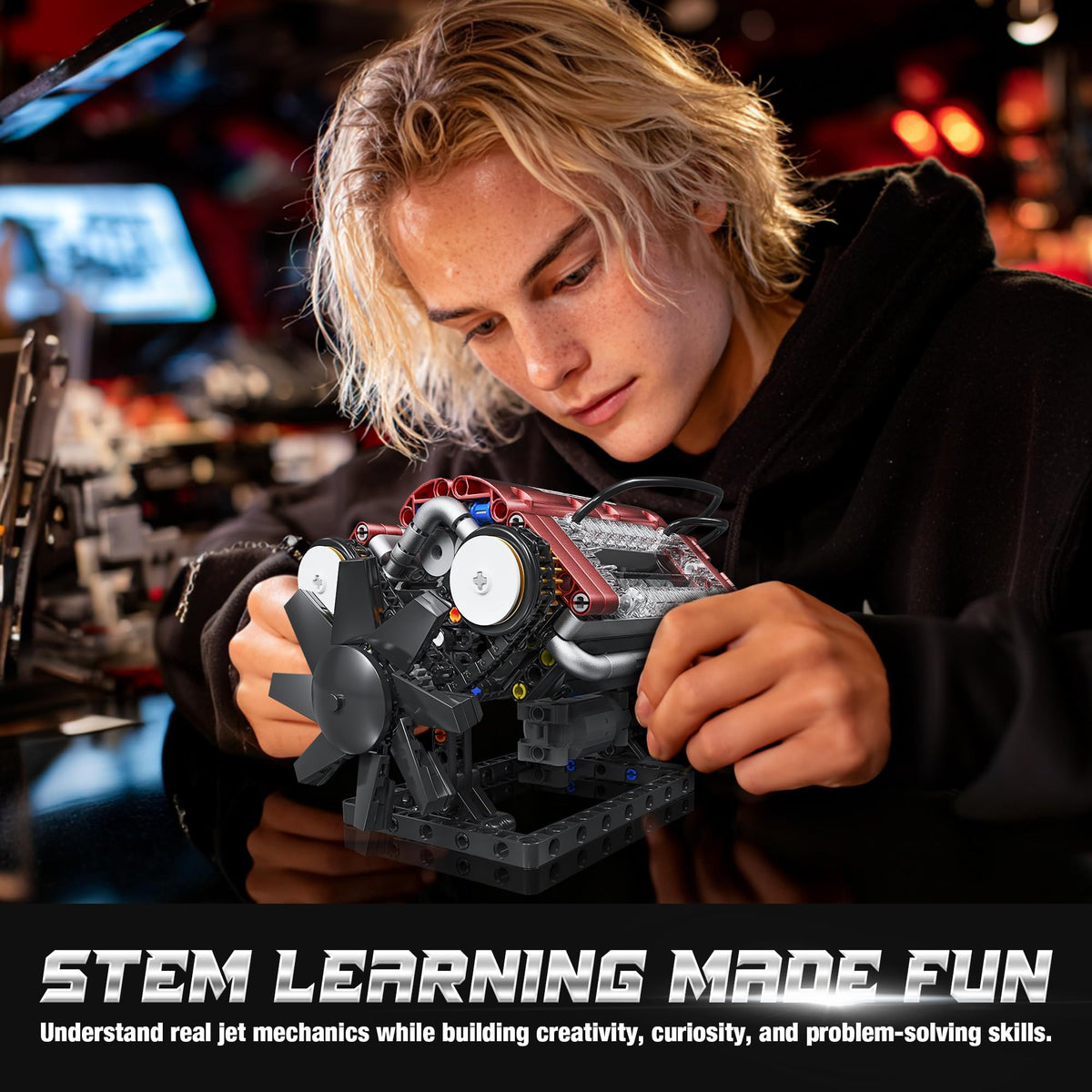 Tuajixz V8 kit offers durable, educational demonstration.