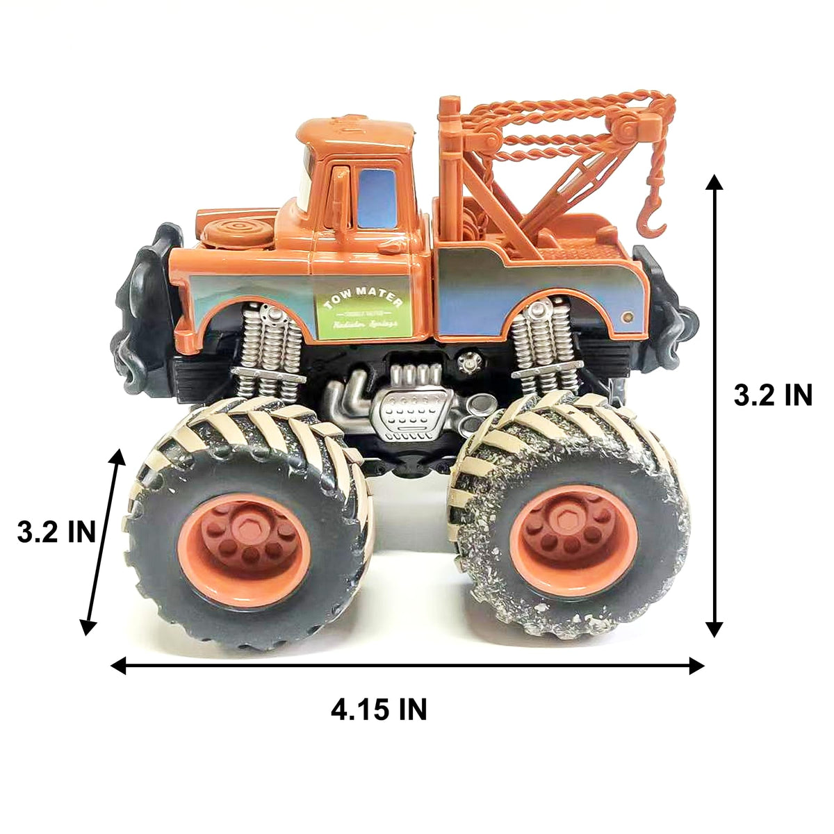 Tuanimim diecast car set push-and-go action for battery-free play