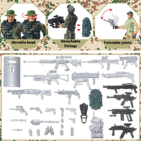 Tuanse safe ABS plastic army toy figures for kids aged 6 and up.