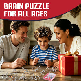 Tuauoe metal puzzles portable size fits pockets for travel.