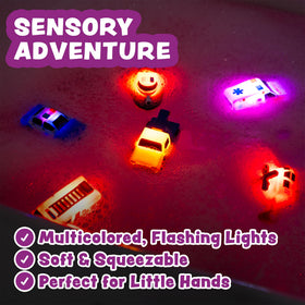 Tub Works Ambulance light-up bath toy with safe water-activated illumination