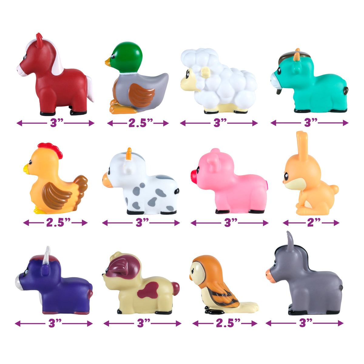 Tub Works Barnyard mold-free donkey bath toy easy to grasp and explore.