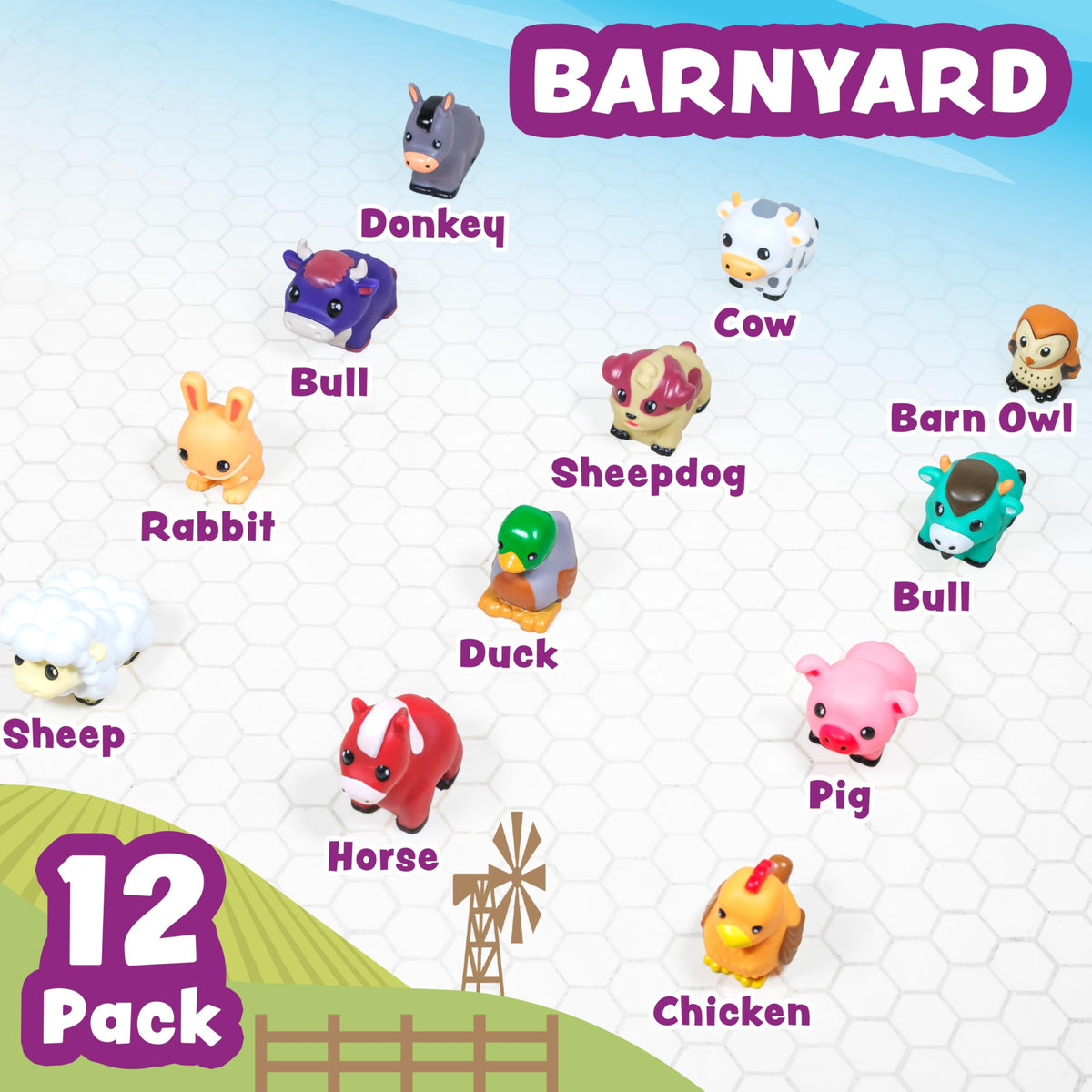 Tub Works Barnyard mold-free horse bath toy supports grip and imaginative play.