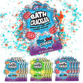 Tub Works Bath Crackles green-yellow packs for playful, colorful bath time sensory play.