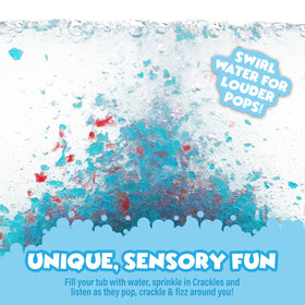Tub Works Bath Crackles tiny pouches open to reveal colorful crackles and playtime spark.