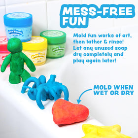Tub Works Bath Dough green apple with refreshing scent for bath play.