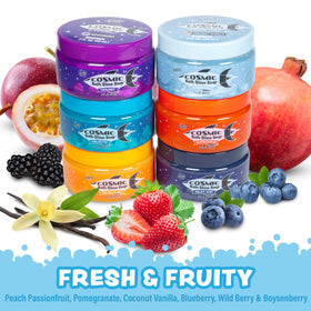 Tub Works Cosmic Bath Slime Supernova Pomegranate jar provides gentle cleanse with easy rinse