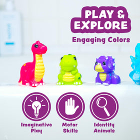 Tub Works Hadrosaurus mold-free bath toy, gentle grip