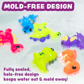 Tub Works Stegosaurus mold-free bath toy, squeezable fun