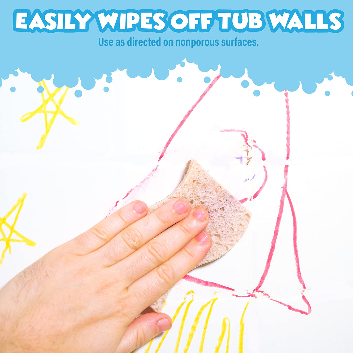Tub Works Smooth 7-color set offers primary and secondary shades for creativity.