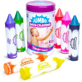 Tub Works Smooth metal tin packaging safeguards crayons between uses.