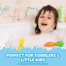 Tub Works Smooth waterproof wrapper helps little hands hold and control crayons.