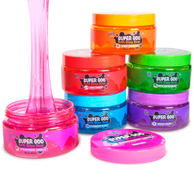 Tub Works Super Goo Bath Slime blueberry jar for playful sensory bath time