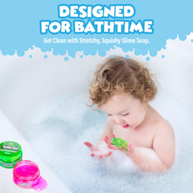 Tub Works Super Goo Bath Slime cherry jar adds colorful, squishy bath fun