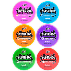 Tub Works Super Goo Bath Slime strawberry vanilla jar delights kids during baths