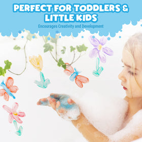 Tub Works toddler bath toys offer colorful paint play in the tub.