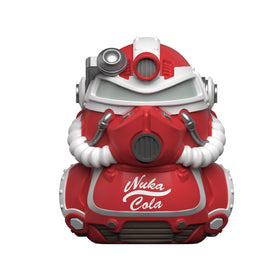 TUBBZ Nuka Cola T-51 collection display ready on desk