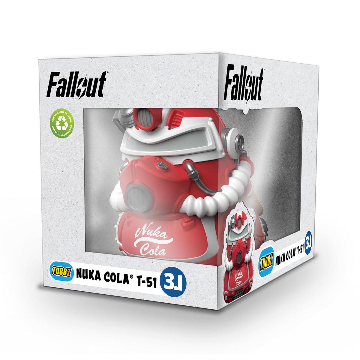 TUBBZ Nuka Cola T-51 display box graphic for Fallout display