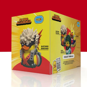 TUBBZ Bakugo Katsuki duck on display, ideal for fan collections.