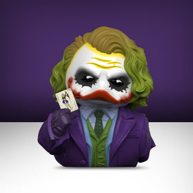 TUBBZ cosplaying duck joker-batman adds playful DC charm to shelves.