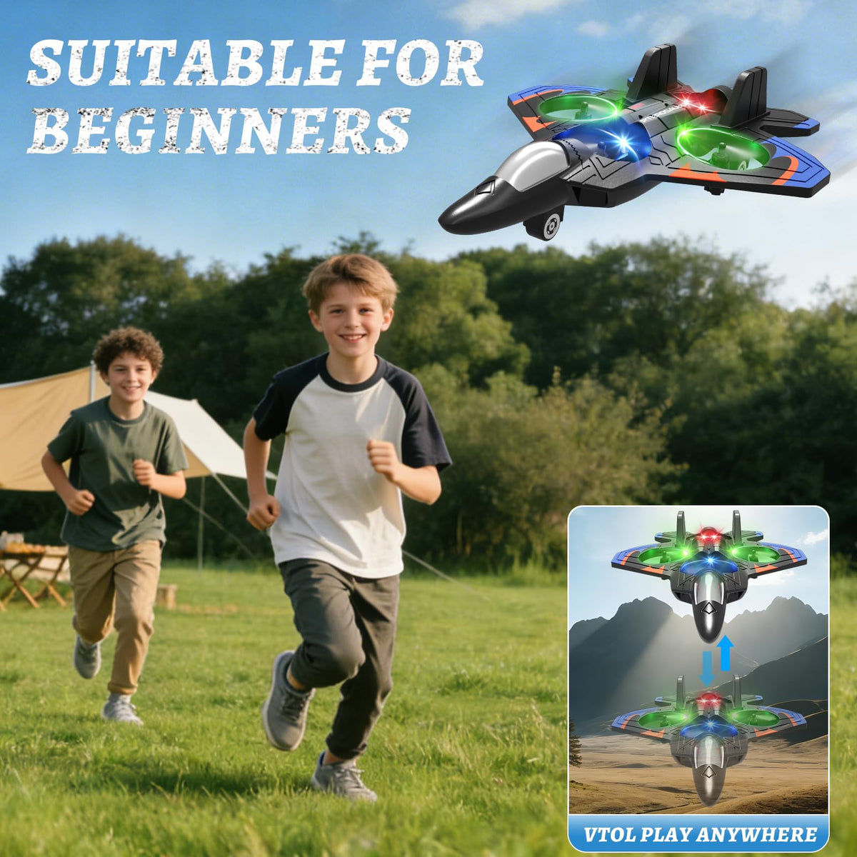 Tubokoro foam RC airplane performing stunts with 360 flips.