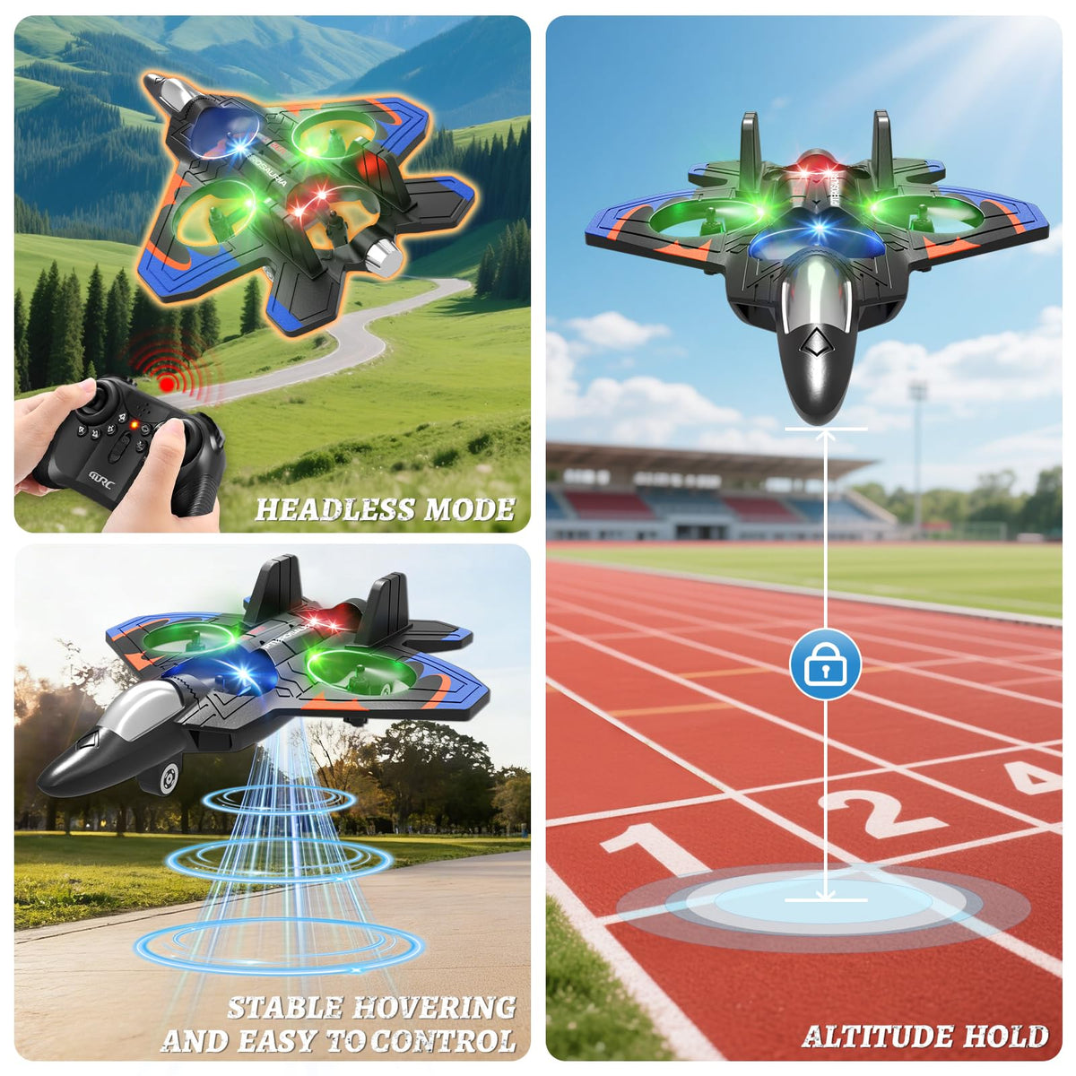 Tubokoro foam RC plane led-night-lights adds spectacular visibility during night flights.