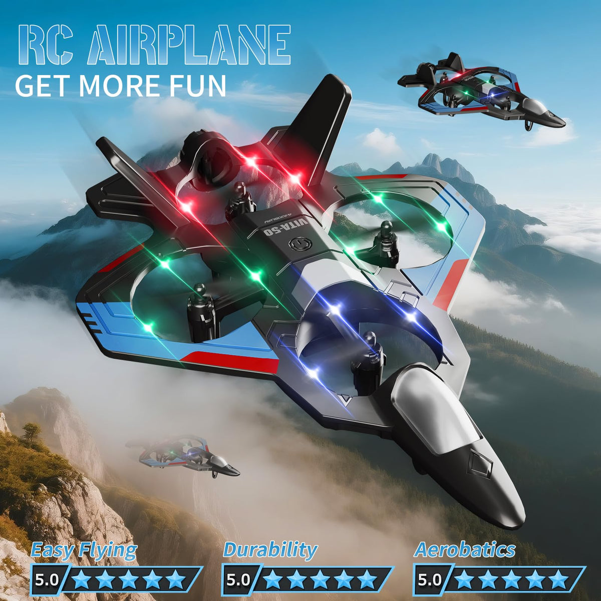 Tubokoro RC Plane provides a strong 2.4GHz link for reliable control