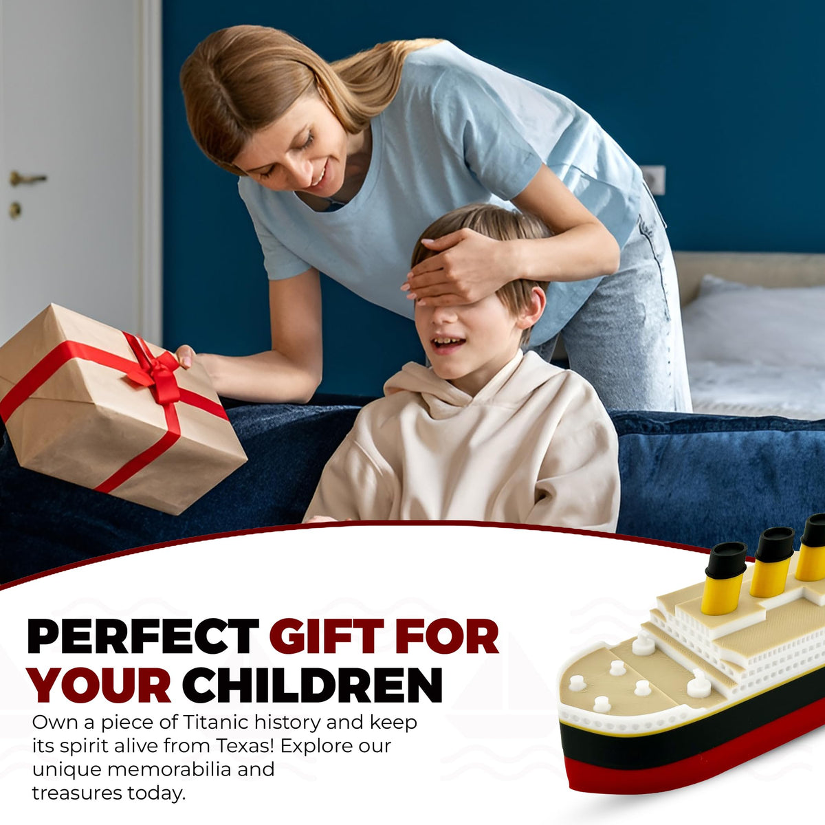 TUBTASTIC Titanic toy set original design underscores gift-worthy appeal.