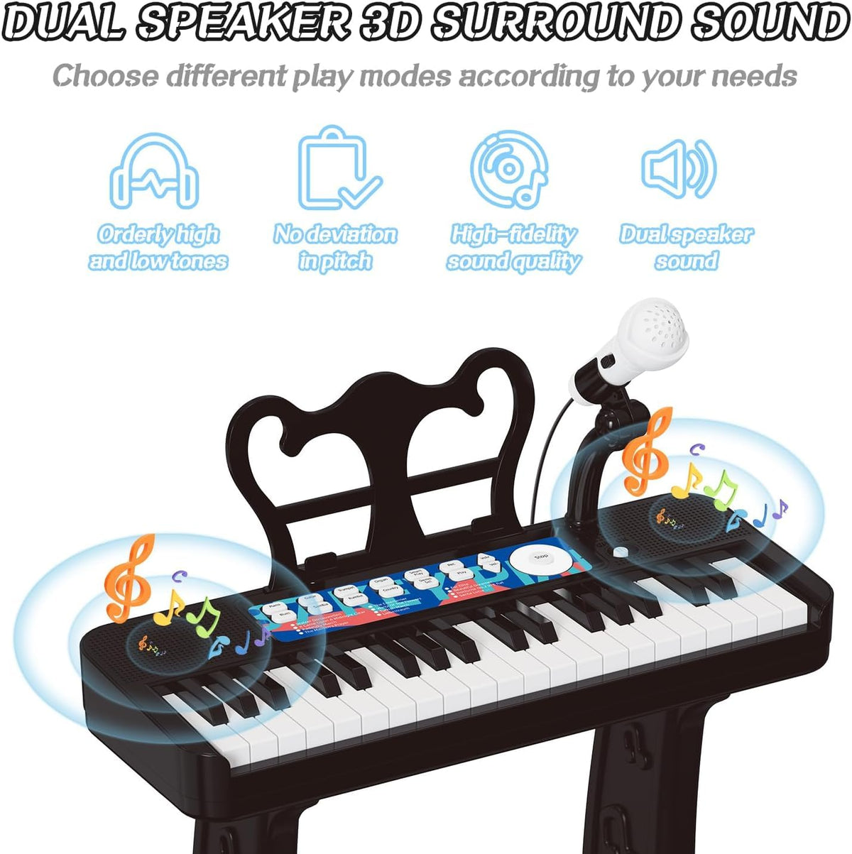 Tucraew stool included for comfortable seated playing