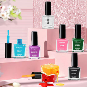 Tudaymol Glitter & sticker sets – sparkly details for creative nail art.