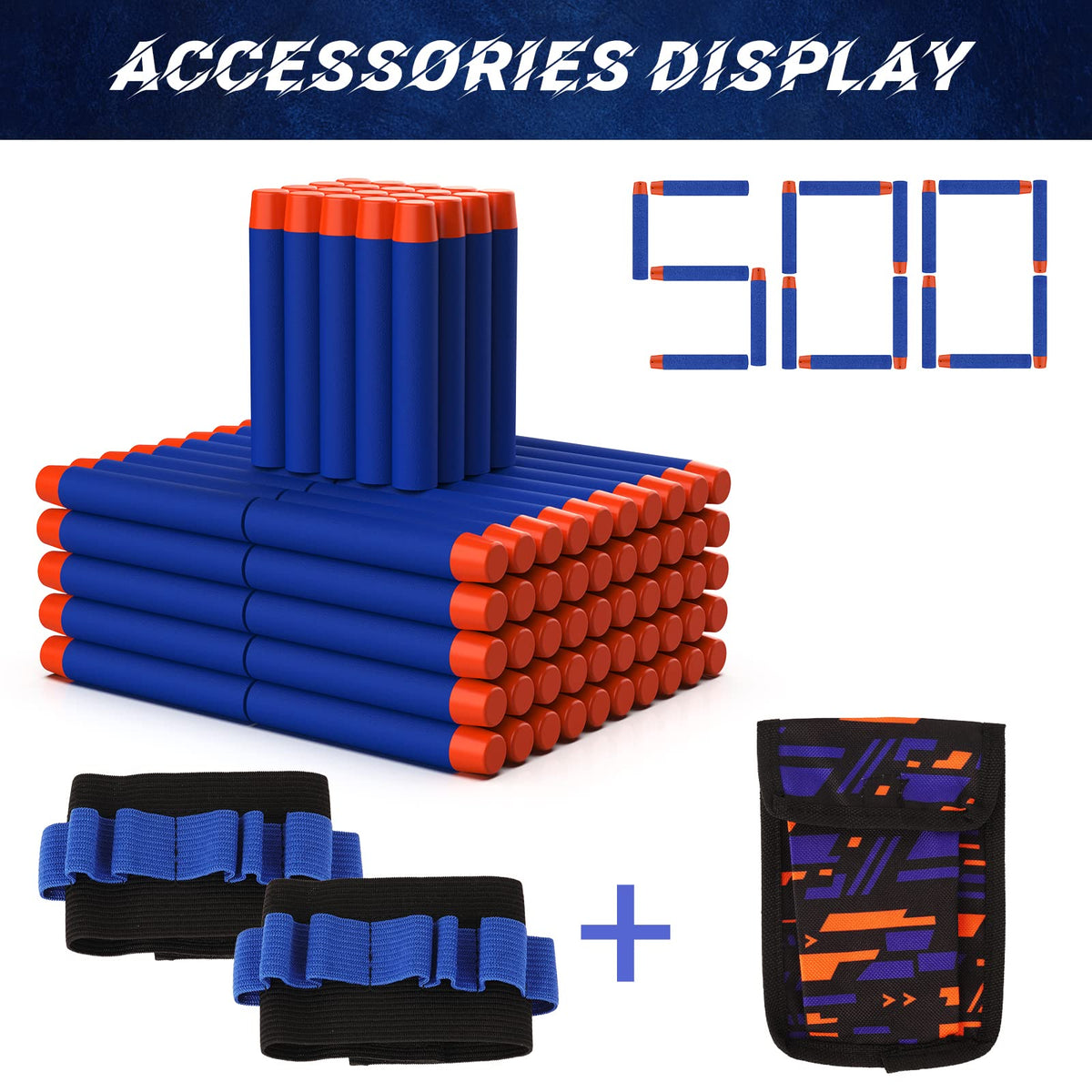Tudaymol Nerf bullets 500 darts engineered for long-range flight and precision