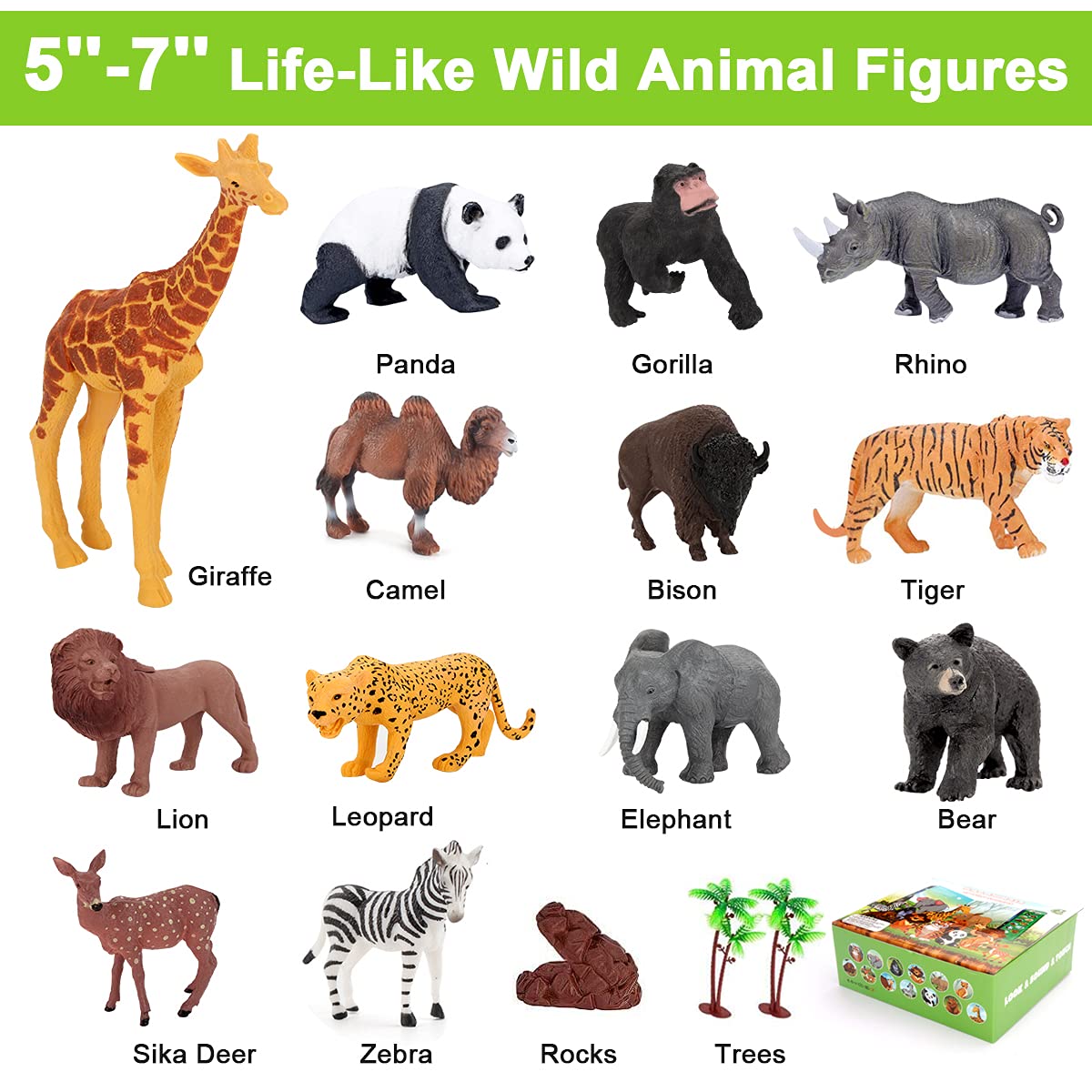 Tudoccy elephant figurine with detailed sculpt for tactile exploration