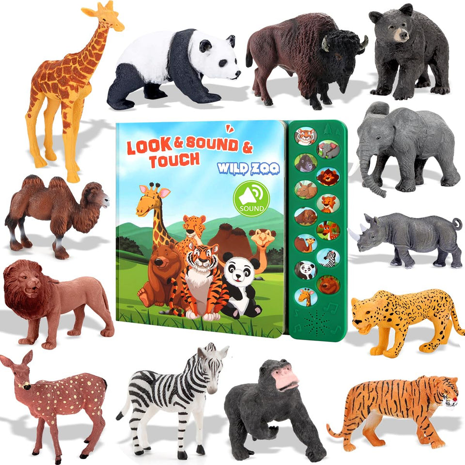 Tudoccy safari figures set for imaginative play and learning