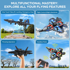 TUEESN RC Plane built from crash-proof foam for resilience.