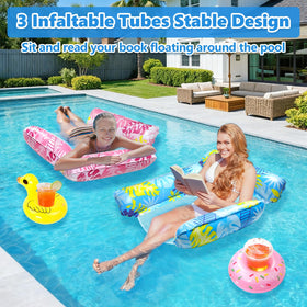 TUEJITE cool mesh body float headrest keeps you cool while you relax.