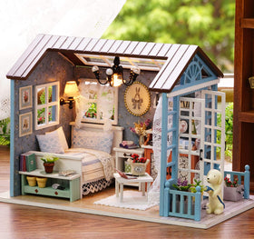 TuKIIE dollhouse interior reveals realistic furniture details.