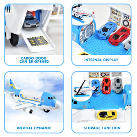 Tuko friction-powered airplane toy rolling on flat surfaces