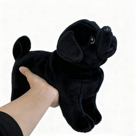 TUKVESZE Soft polyester pug plush highlights lifelike facial details.