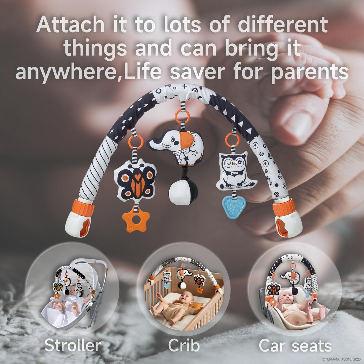 Tumama detachable animal pendant can be hung separately for focused play.