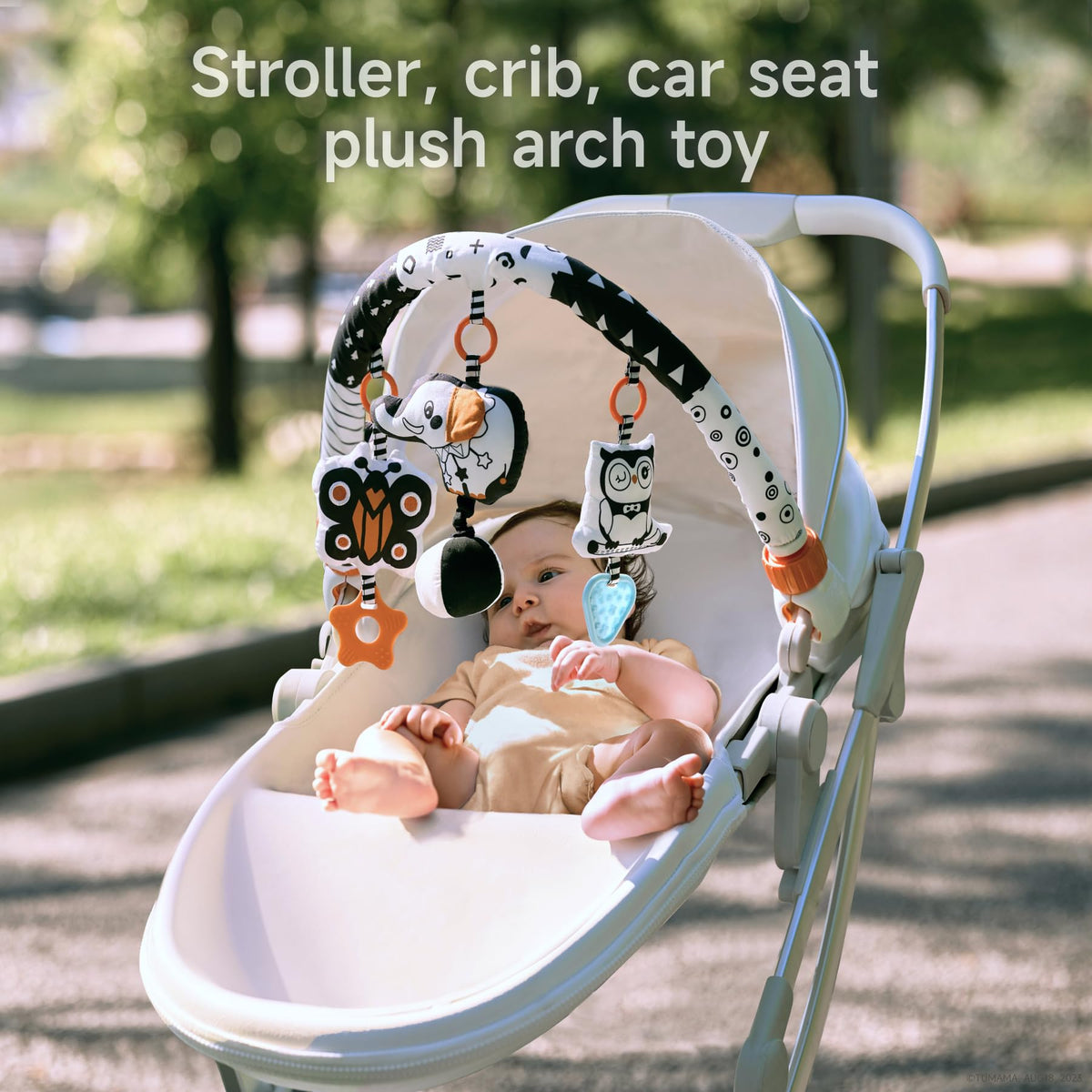 Tumama elephant rattle sounder supports auditory exploration and grasping development.