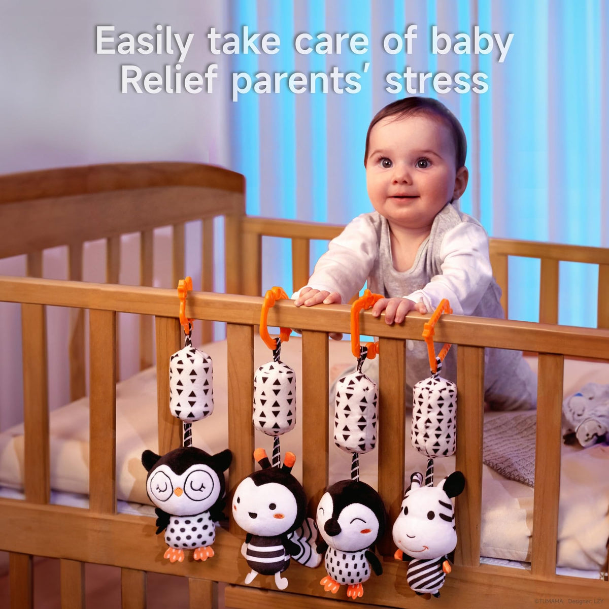 Tumama Kids baby toy for crib and car seat use