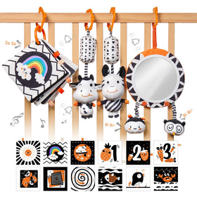 TUMAMA KIDS black-and-white tummy time mirror enhances early visual focus.