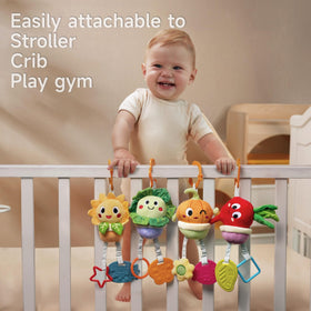 TUMAMA Kids clip-on toy teether adds safe chewing and portable play.