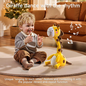 TUMAMA KIDS giraffe toy with record function repeats words for language practice
