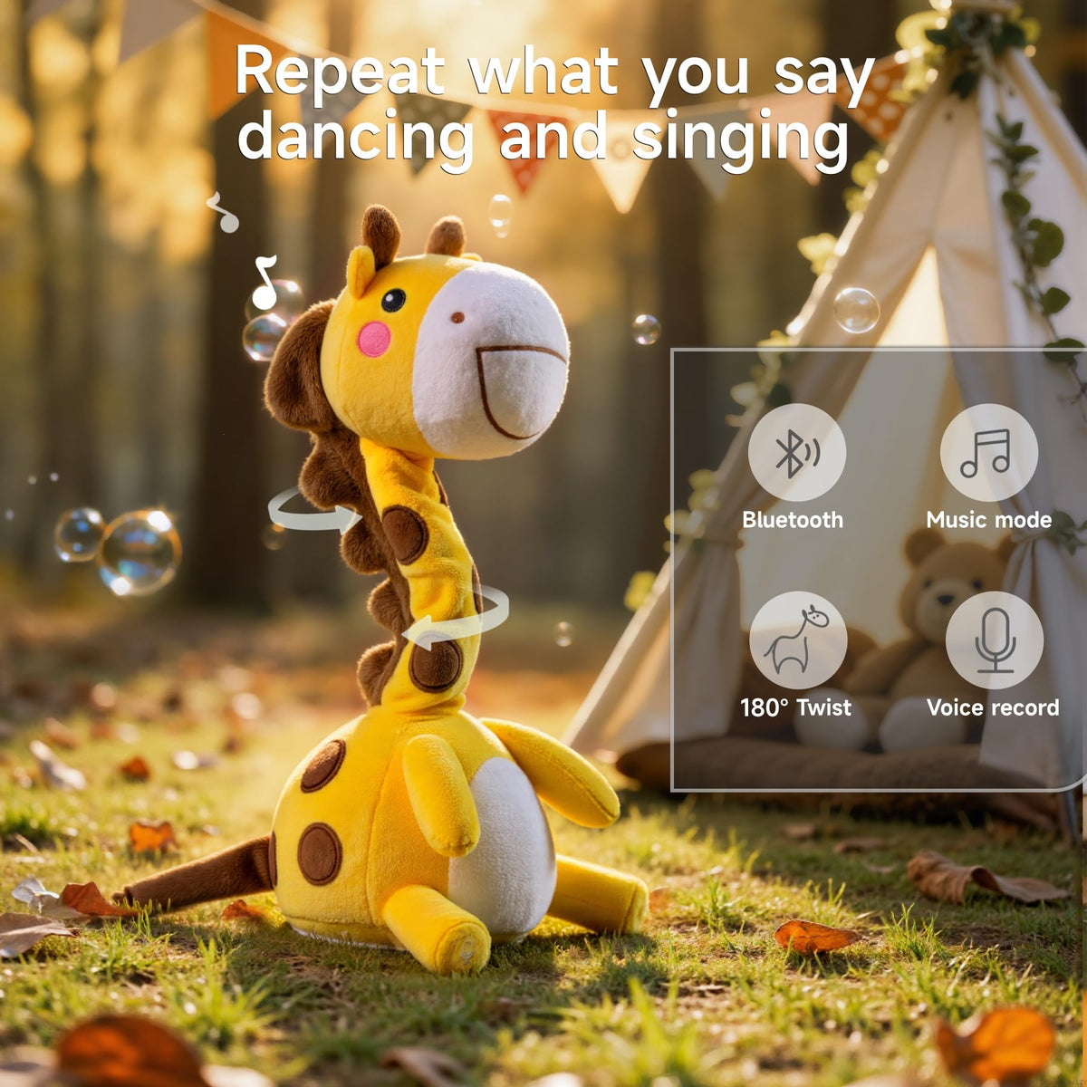 TUMAMA KIDS giraffe toy twisting body for dynamic interaction